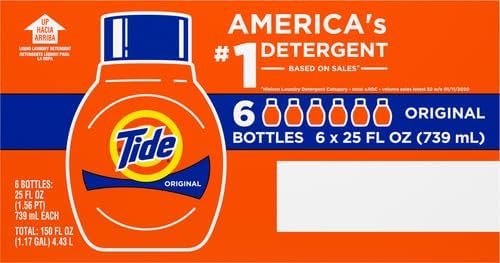 Tide 760838 Liquid Laundry Detergent, Original, 16 Loads, 25 fl oz