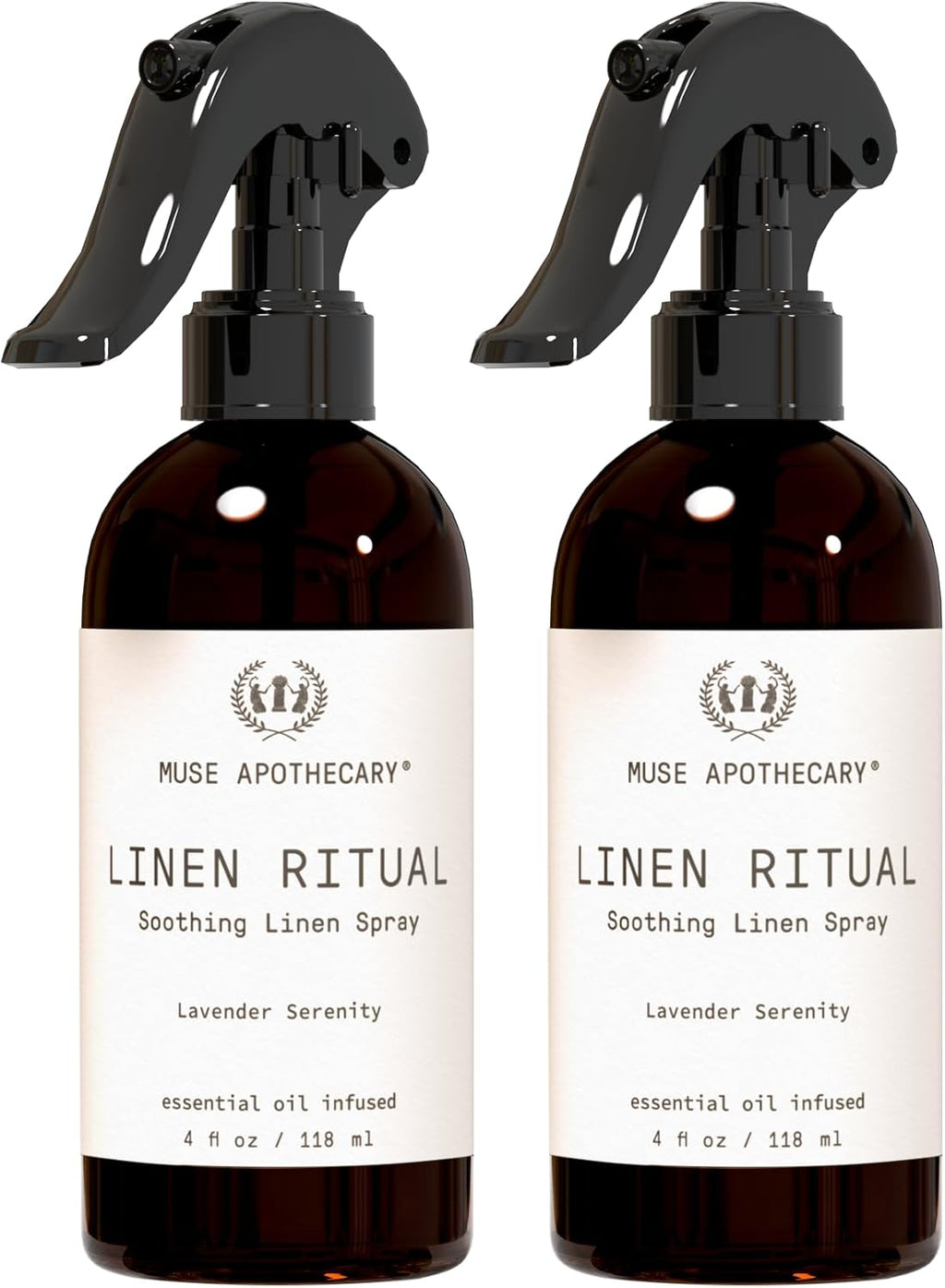 Muse Apothecary Linen Ritual - Aromatic, Soothing, and Relaxing Linen Spray for Bedding, Laundry and Fabric Spray Freshener - Infused with Aromatherapy Essential Oils - Lavender Serenity