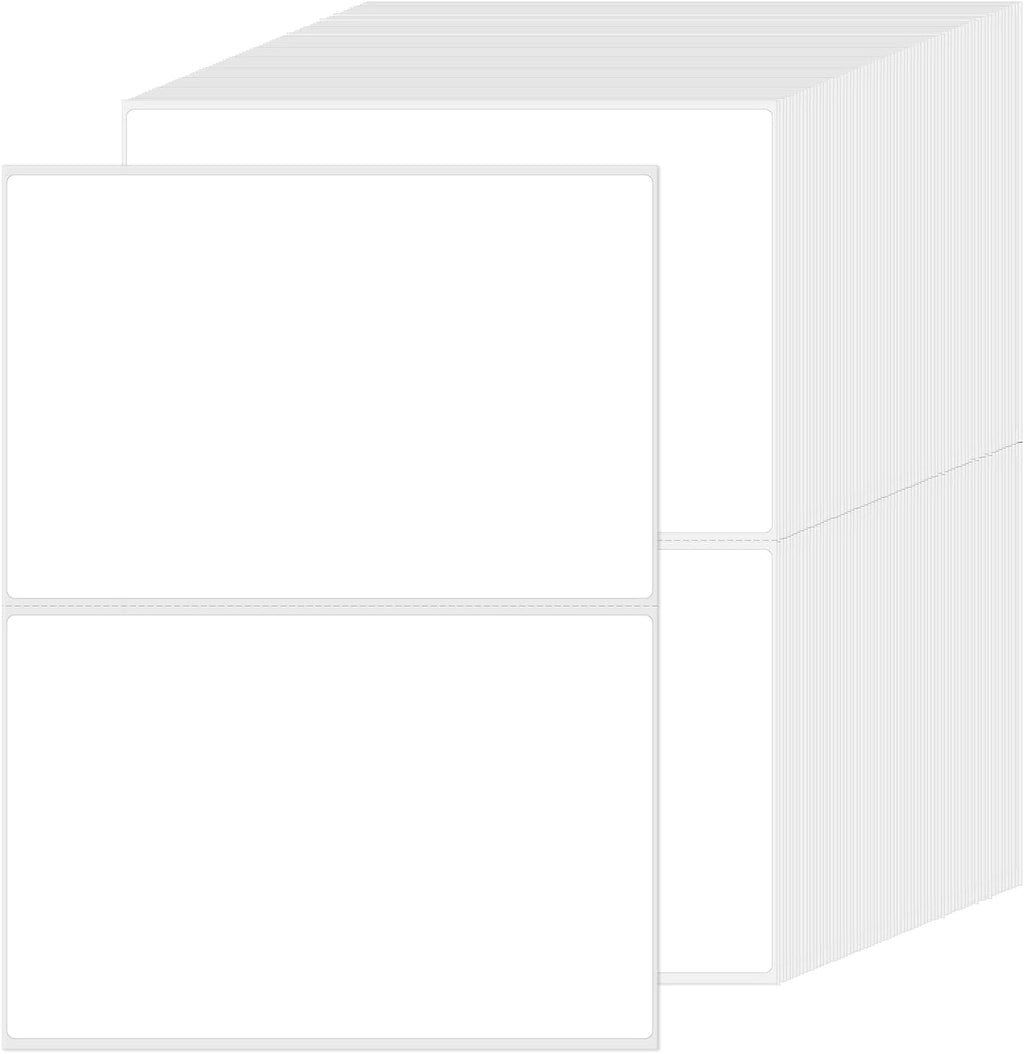 L LIKED 4"x6" Blank Removable Labels for Storage Bins, No Residue Handwritten Stickers for Boxes and Cases (150 Labels)