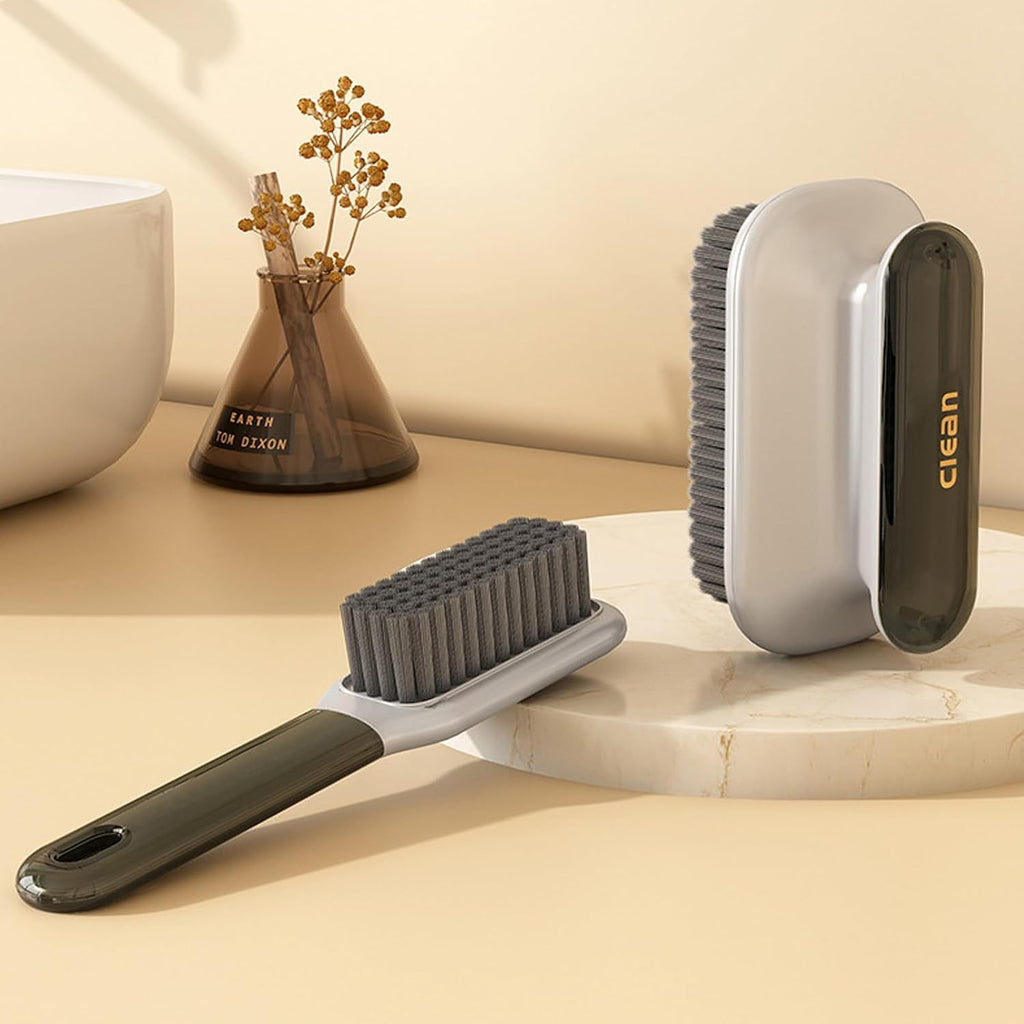 Laundry Stain Brush Household Scrub Brush Laundry Brush for Stain Removal,Soft Bristle Brush 2 Pack Stain Brush for Clothes Scrubbing Bathroom Cleaning Brush,Easy to Hold