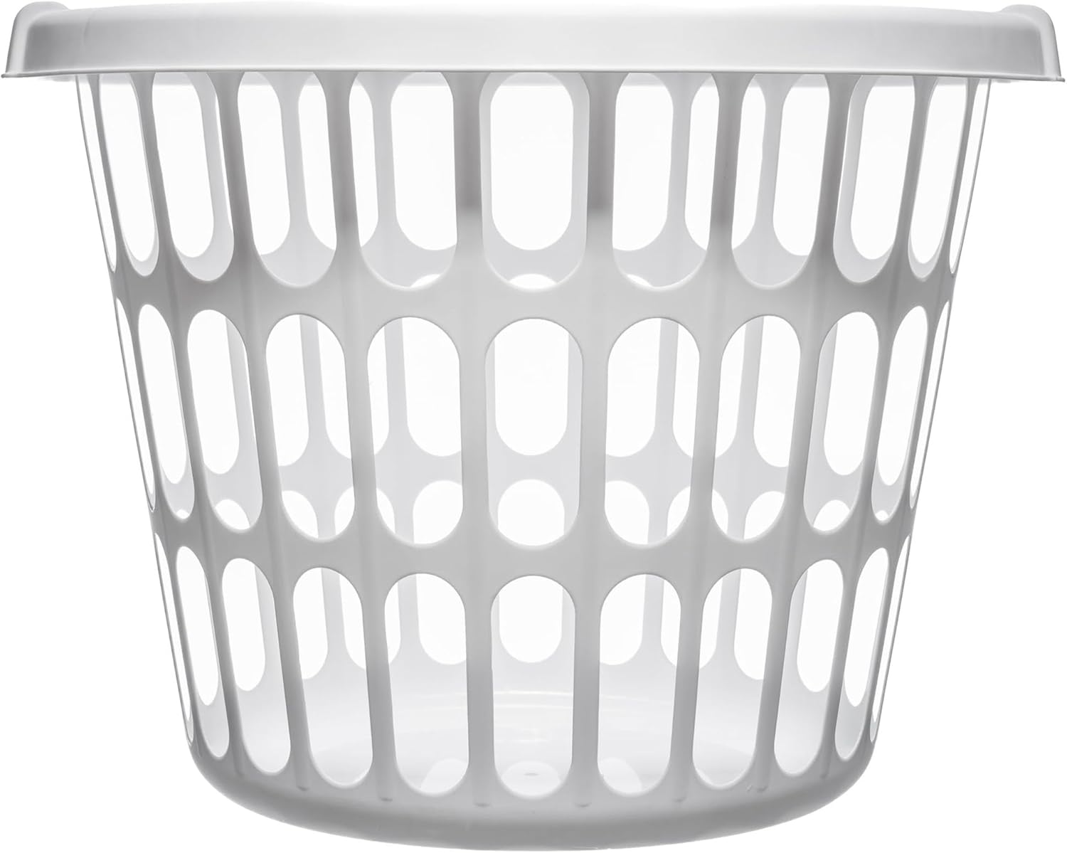 (8 Pack) 1-Bushel Round Plastic Laundry Baskets - Durable,Large Capacity for Bedroom, Bathroom, Laundry Room & Dorm