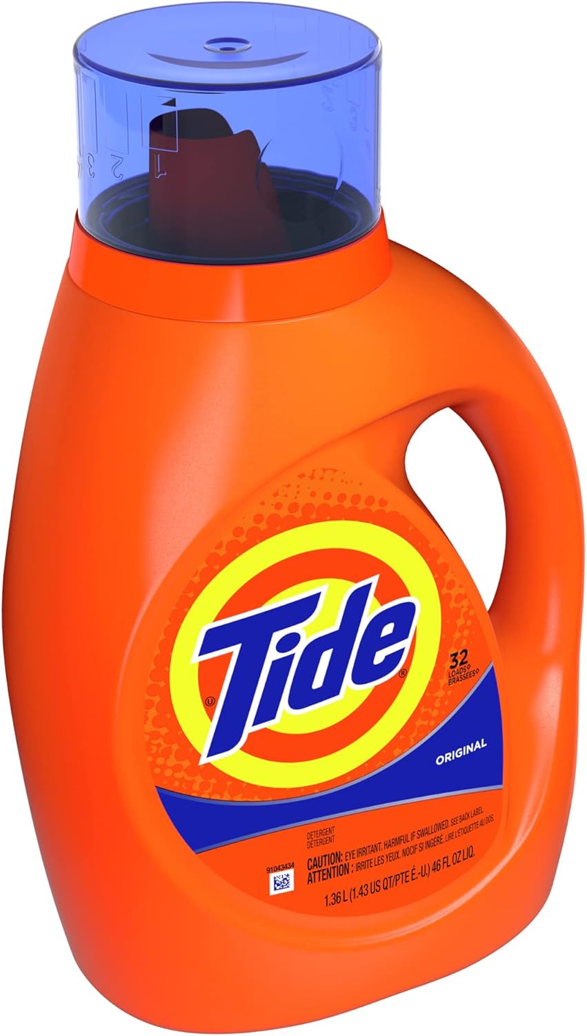 Tide Original Scent Liquid Laundry Detergent, 32 loads, 50 fl oz (Packaging May Vary)
