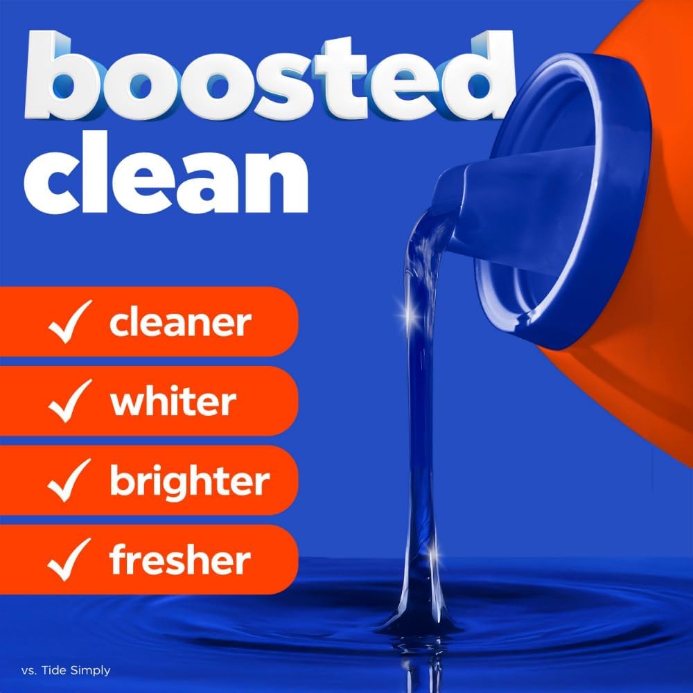 Tide Laundry Detergent Liquid, Original Scent, 64 Loads, 80 FL OZ, Works on 100% of Common Stains, Laundry Soap, Liquid Laundry Detergent