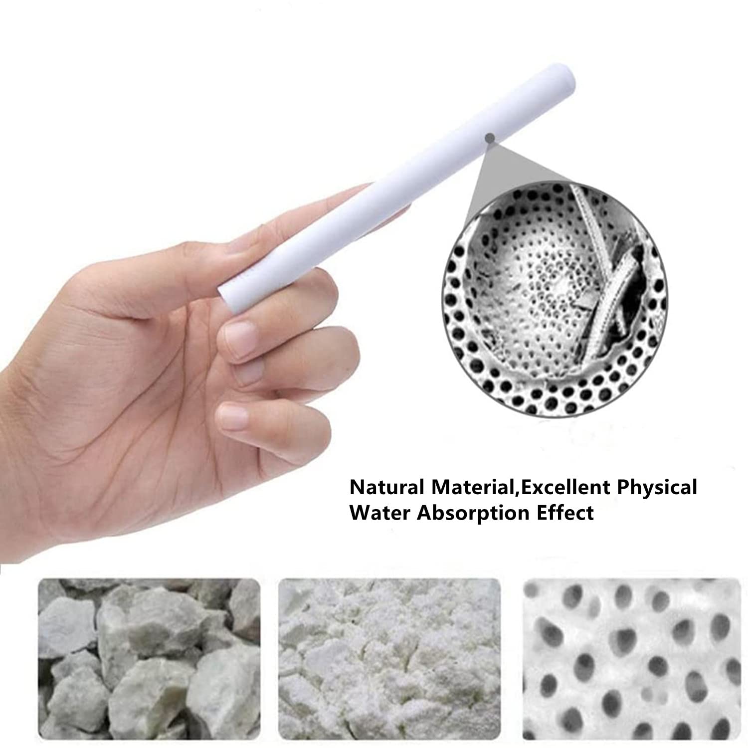 8 Pcs Lab Cleaning Rod Drying Stick Consumables Can be Reused Desiccant Excellent Water Absorption Performance Lab Consumables Paper Towels Easy Dehumidifiers Flesh Drying Toys