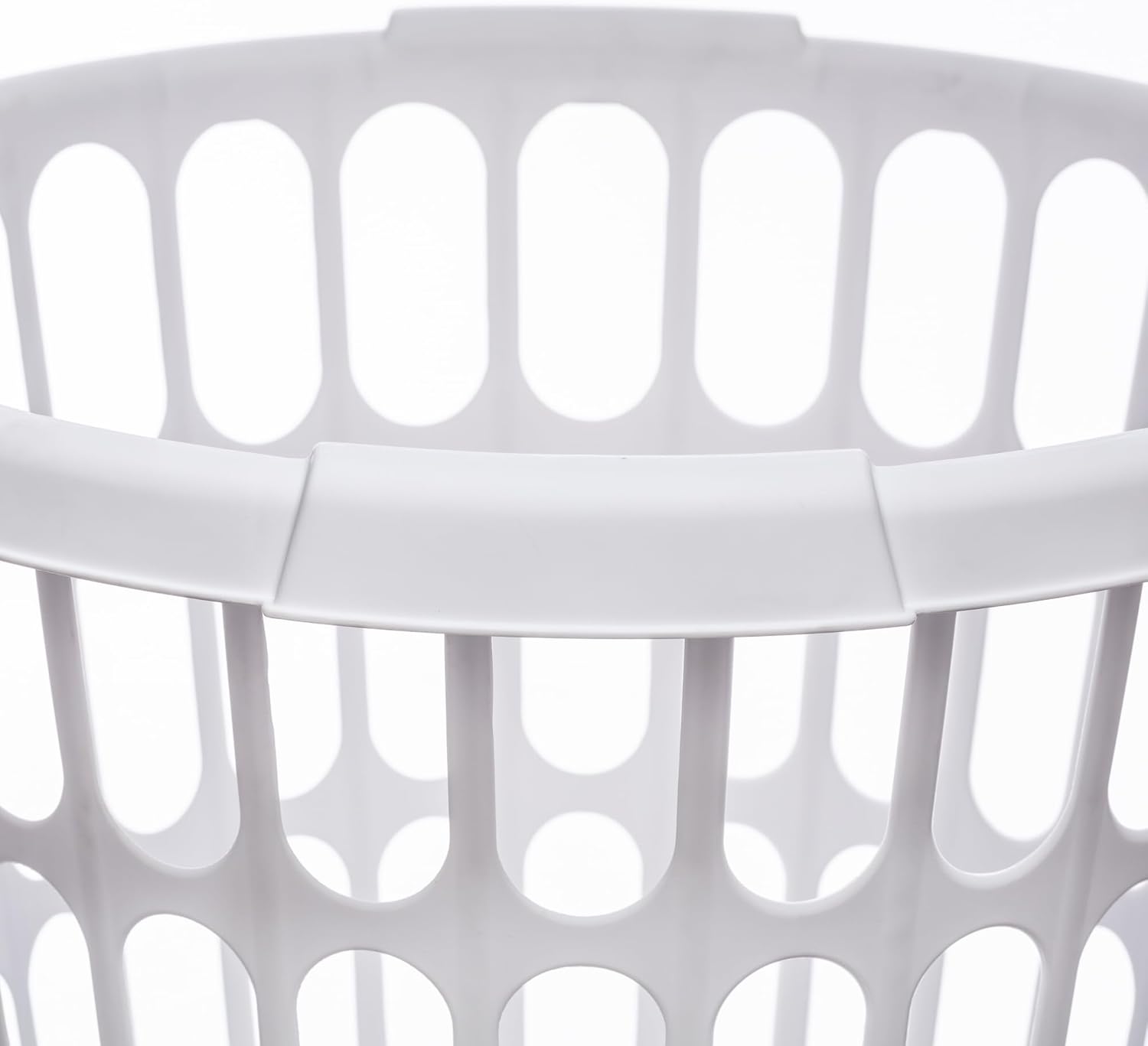 (8 Pack) 1-Bushel Round Plastic Laundry Baskets - Durable,Large Capacity for Bedroom, Bathroom, Laundry Room & Dorm
