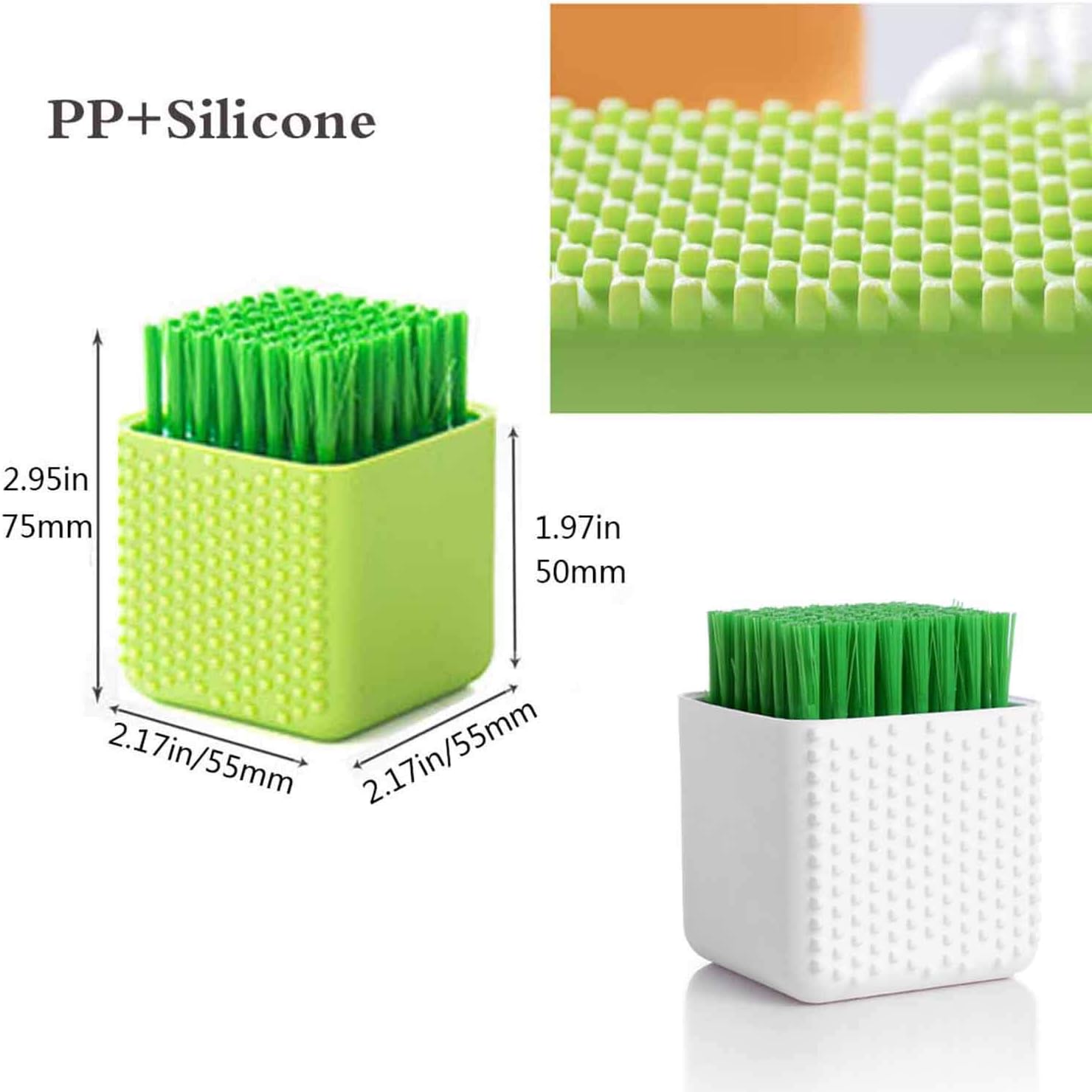 2 Pack Silicone Laundry Brush Scrub Multi-use Household Cloth Washing Brush Dual-use Scrubbing Brush for Clothes Underwear Shoes, Plastic Soft Cleaning Tool