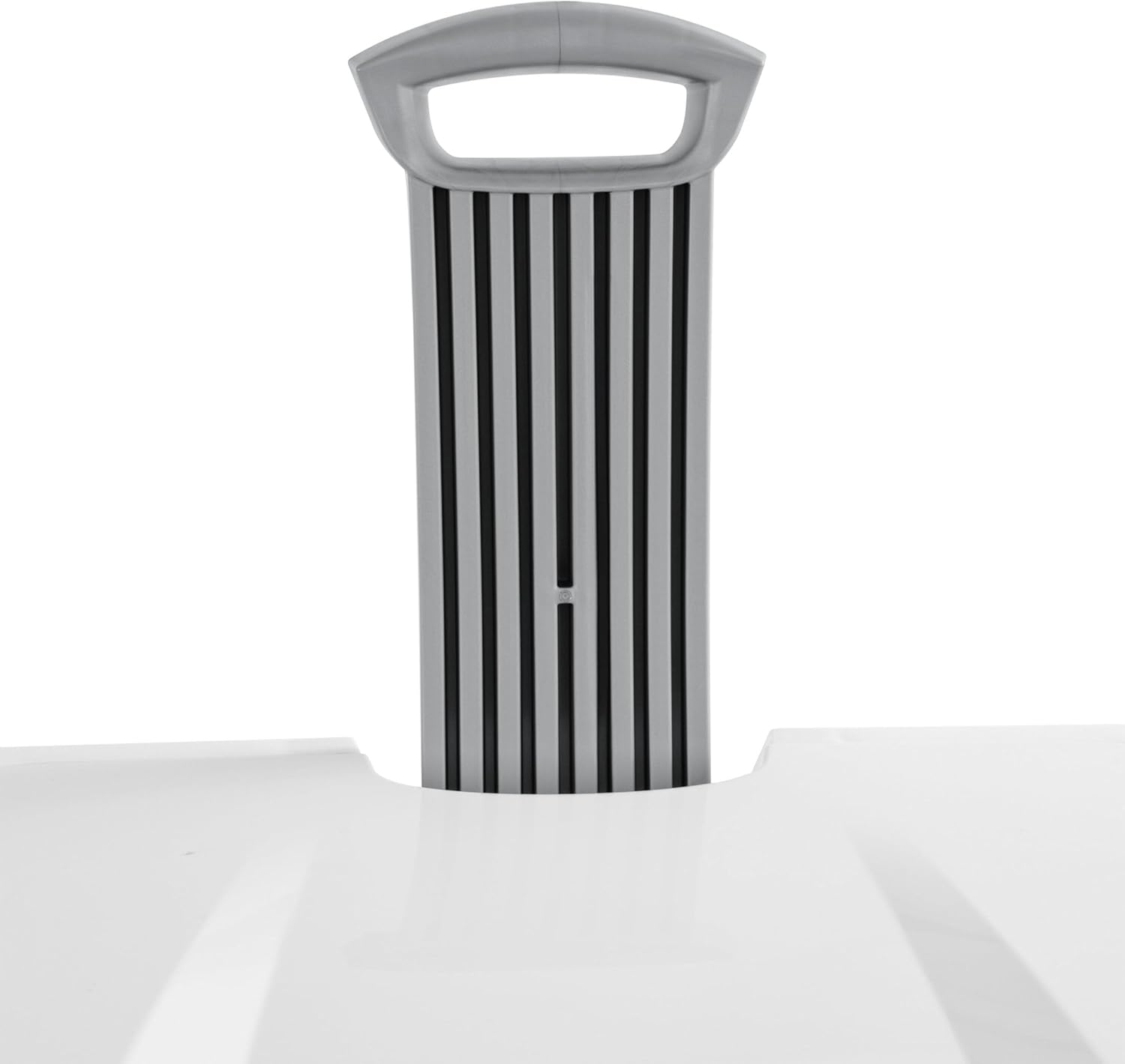 (1-Pack) Wheeled Laundry Basket - 135 Liters Large Capacity - White Plastic with a Cover and Extendable Handle, Suitable for Homes, Dormitories,Laundry Rooms and Apartments.