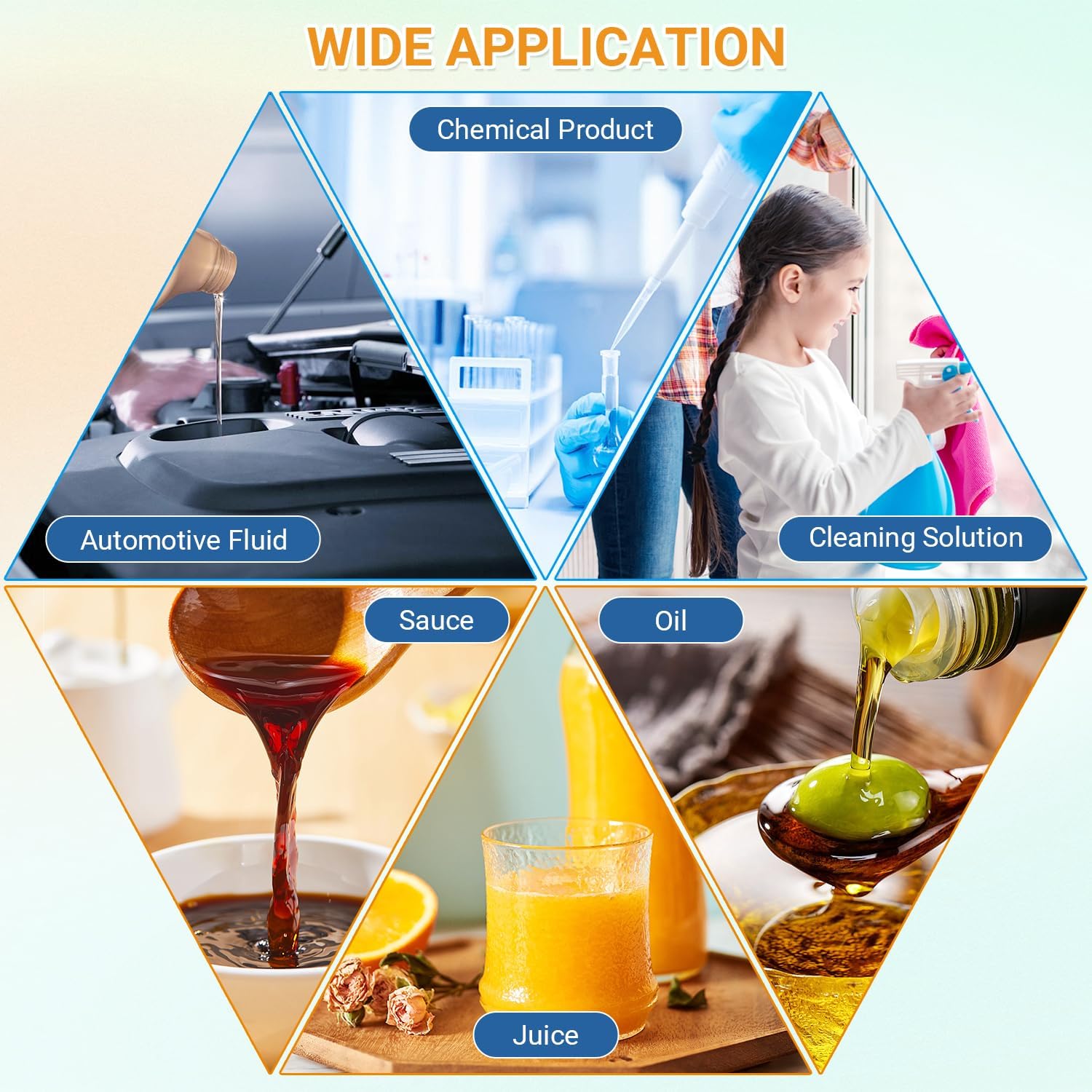 1 Gallon Plastic F-Style Jug (4-Pack) Reusable Food-Safe, Heavy-Duty HDPE Containers for Water, Sauces, Soaps, Detergents, Honey Liquids with Screw-On Cap and Pump Cap (White, 1 Gallon)