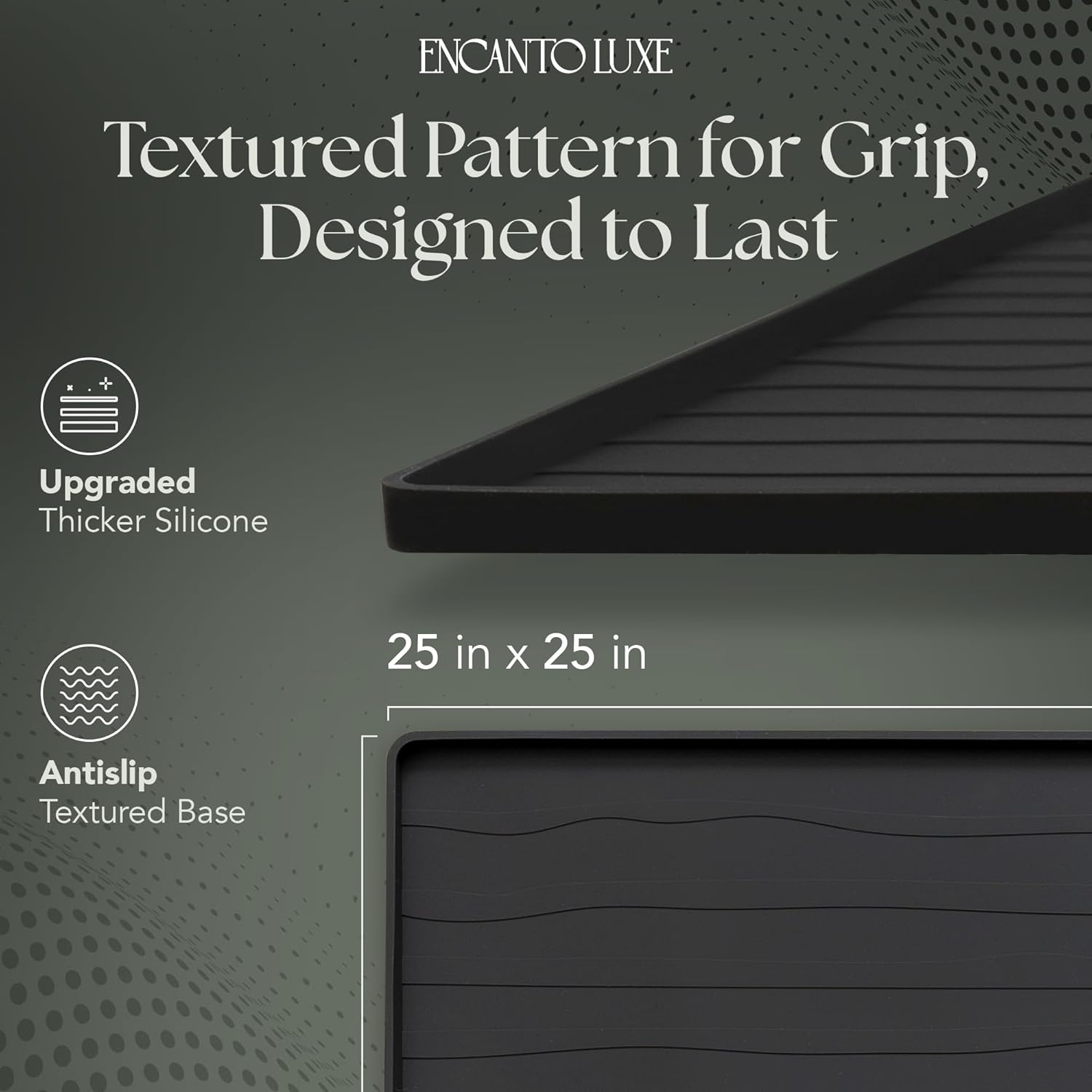 1 PC Washer and Dryer Top Cover Protectors 25" x 25", Laundry Machine Dust Guards (Onyx (Dark Grey))