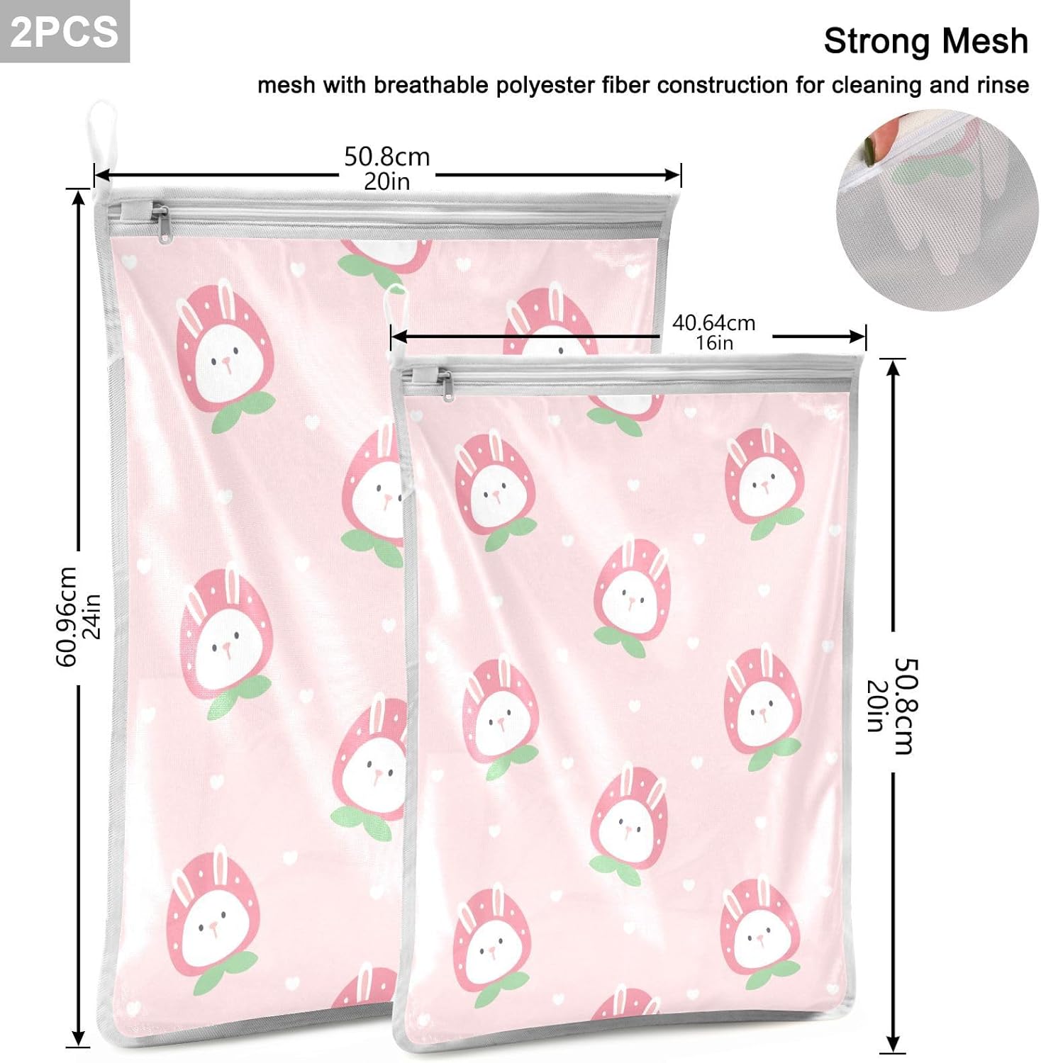 Mesh Laundry Bags 2 Pack Laundry Bags Lingerie Bags for Washing Delicates Washing Machine Large Mesh Wash Bag College Dorm Travel