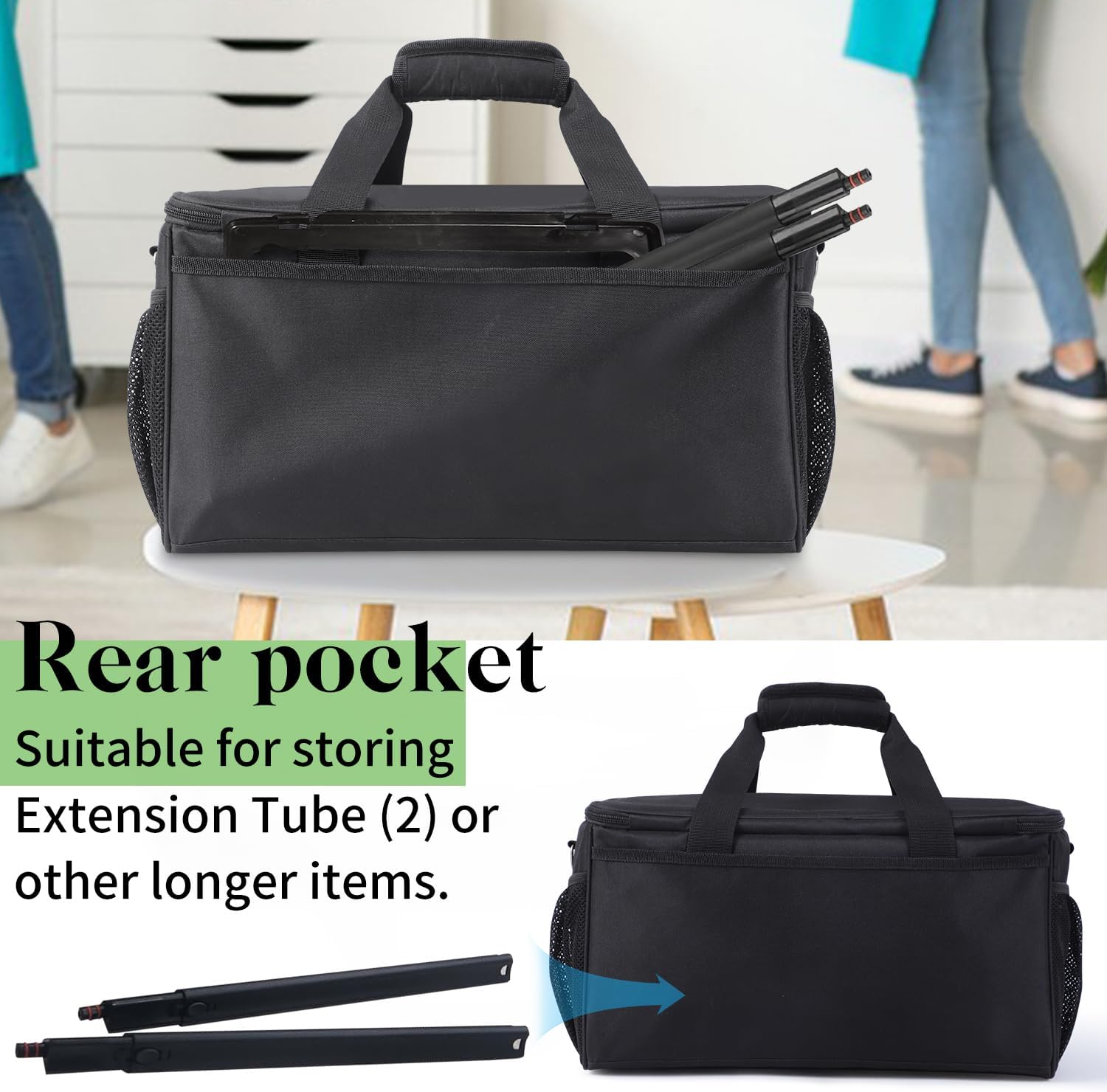 Portable Storage Bag Compatible with Waitbird Steam Cleaner,Adjustable Handheld Steam Cleaner Carrying Bag,Large Capacity Storage Bag with Extra Pockets for Accessories,Case Only