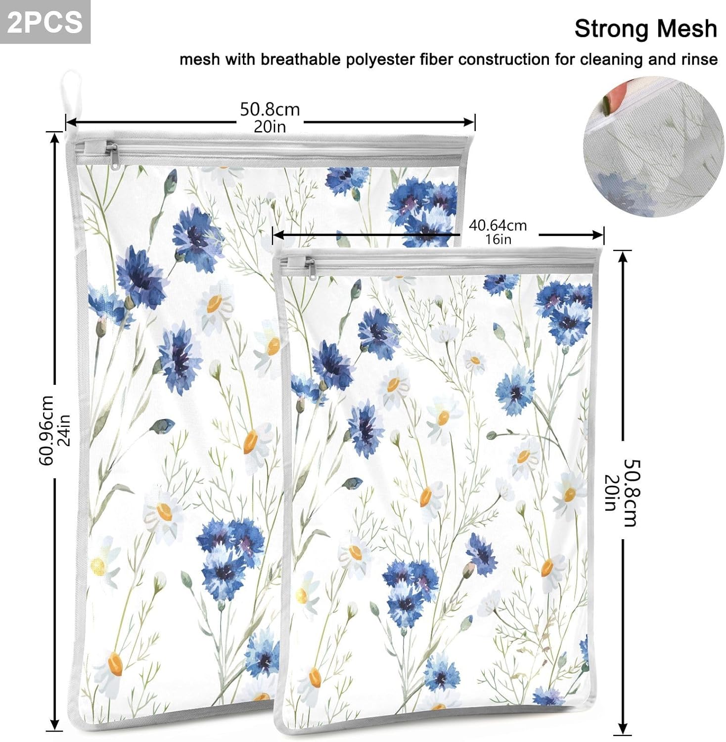 Mesh Laundry Bags 2 Pack Laundry Bags Lingerie Bags for Washing Delicates Washing Machine Large Mesh Wash Bag College Dorm Travel