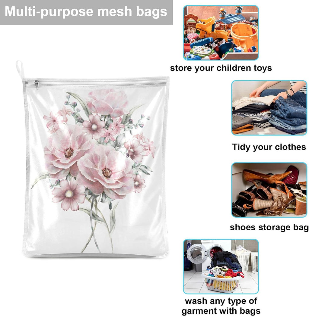 Mesh Laundry Bags 2 Pack Laundry Bags Lingerie Bags for Washing Delicates Washing Machine Large Mesh Wash Bag College Dorm Travel