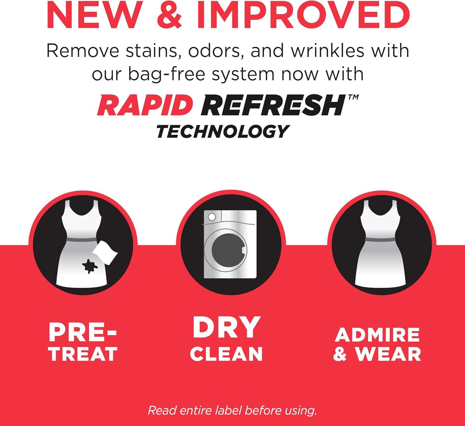 dryel At-Home Dry Cleaner Refill, New and Improved, Gentle Laundry Care for Special Fabrics and Dry-Clean-Only Clothes, 12 Loads with On-the-Go Stain Remover