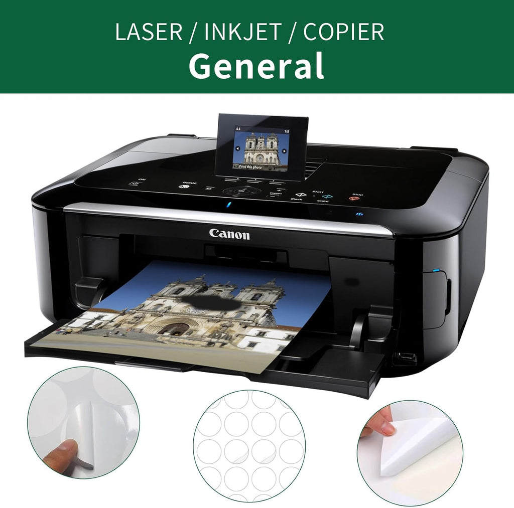 1 Inch Colored Round labels Printable,1" Color Neon Circle Labels for Printer,Colorful 1in Small Round Sticker Paper,5 Colors Assorted(Red,Orange,Yellow,Blue,Green),1575 Circle Stickers Pack