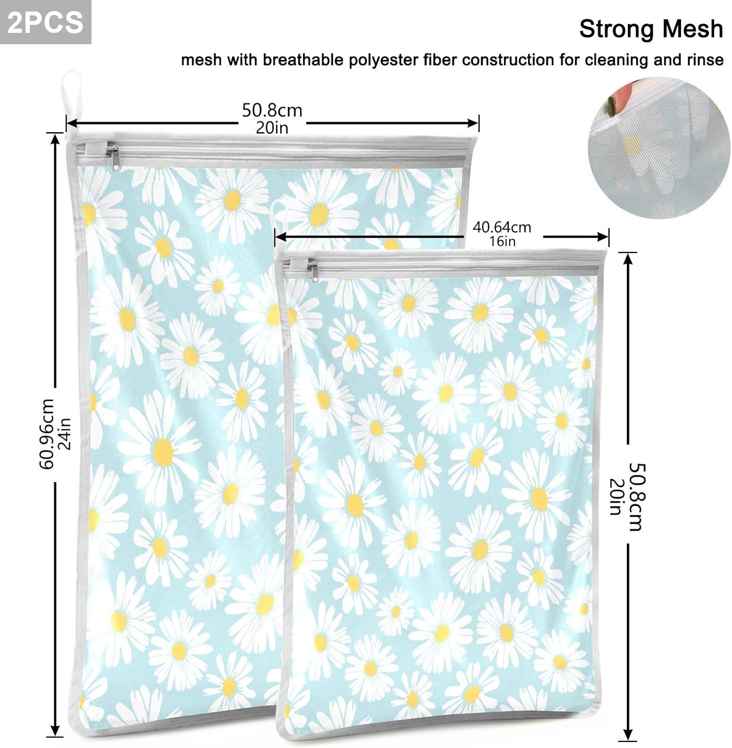 Mesh Laundry Bags 2 Pack Laundry Bags Lingerie Bags for Washing Delicates Washing Machine Large Mesh Wash Bag College Dorm Travel