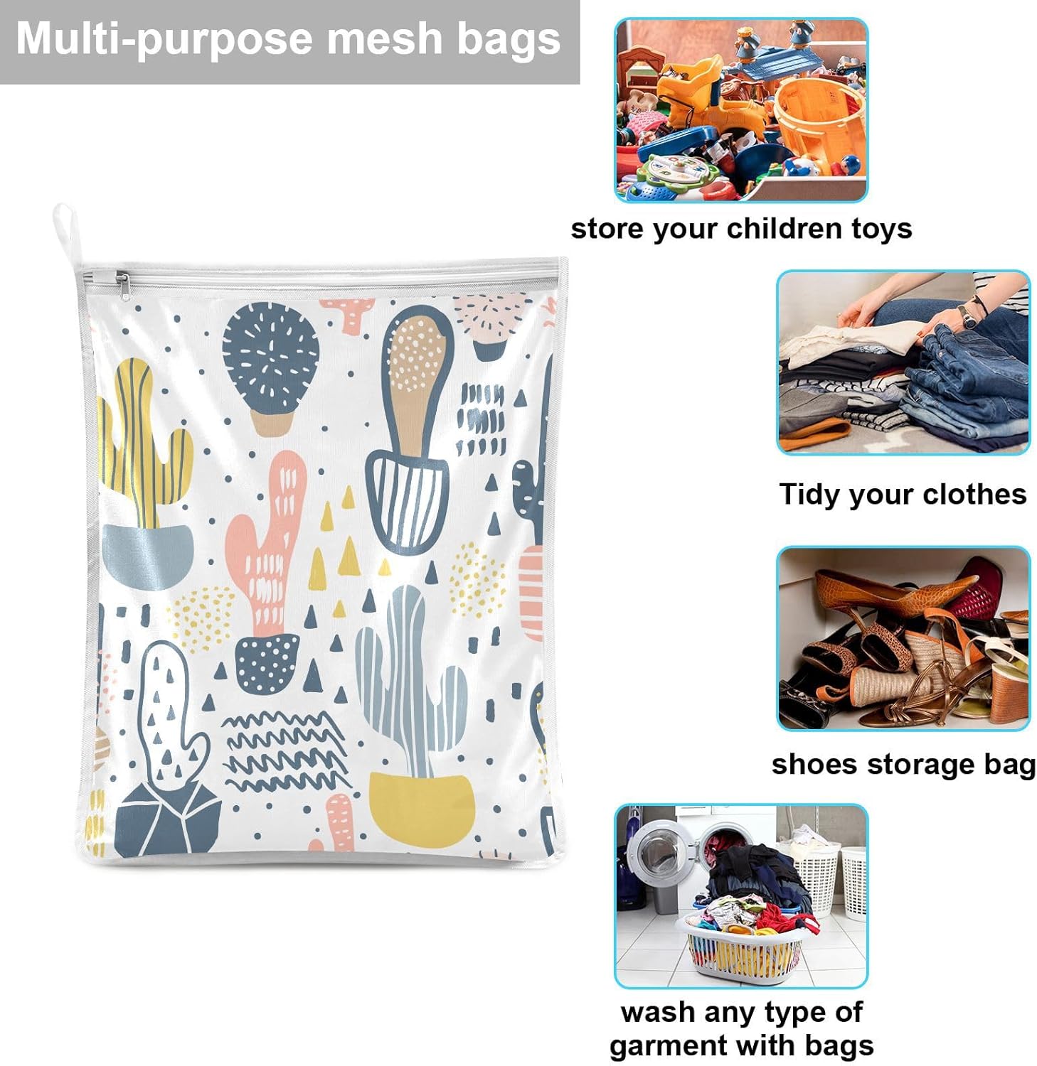 Mesh Laundry Bags 2 Pack Laundry Bags Lingerie Bags for Washing Delicates Washing Machine Large Mesh Wash Bag College Dorm Travel