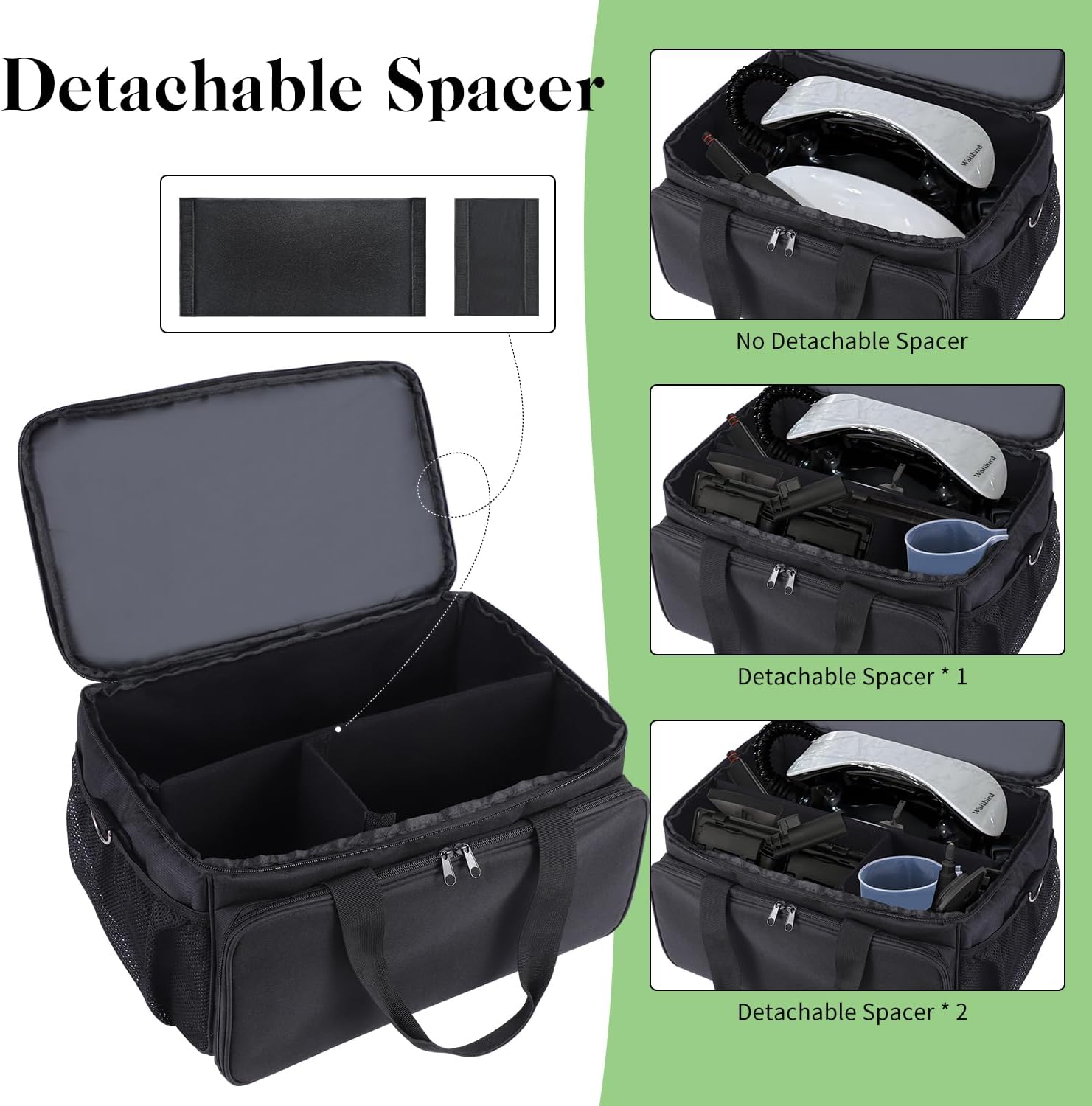 Portable Storage Bag Compatible with Waitbird Steam Cleaner,Adjustable Handheld Steam Cleaner Carrying Bag,Large Capacity Storage Bag with Extra Pockets for Accessories,Case Only