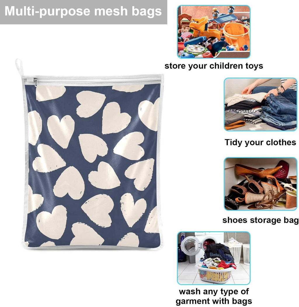 Mesh Laundry Bags 2 Pack Laundry Bags Lingerie Bags for Washing Delicates Washing Machine Large Mesh Wash Bag College Dorm Travel