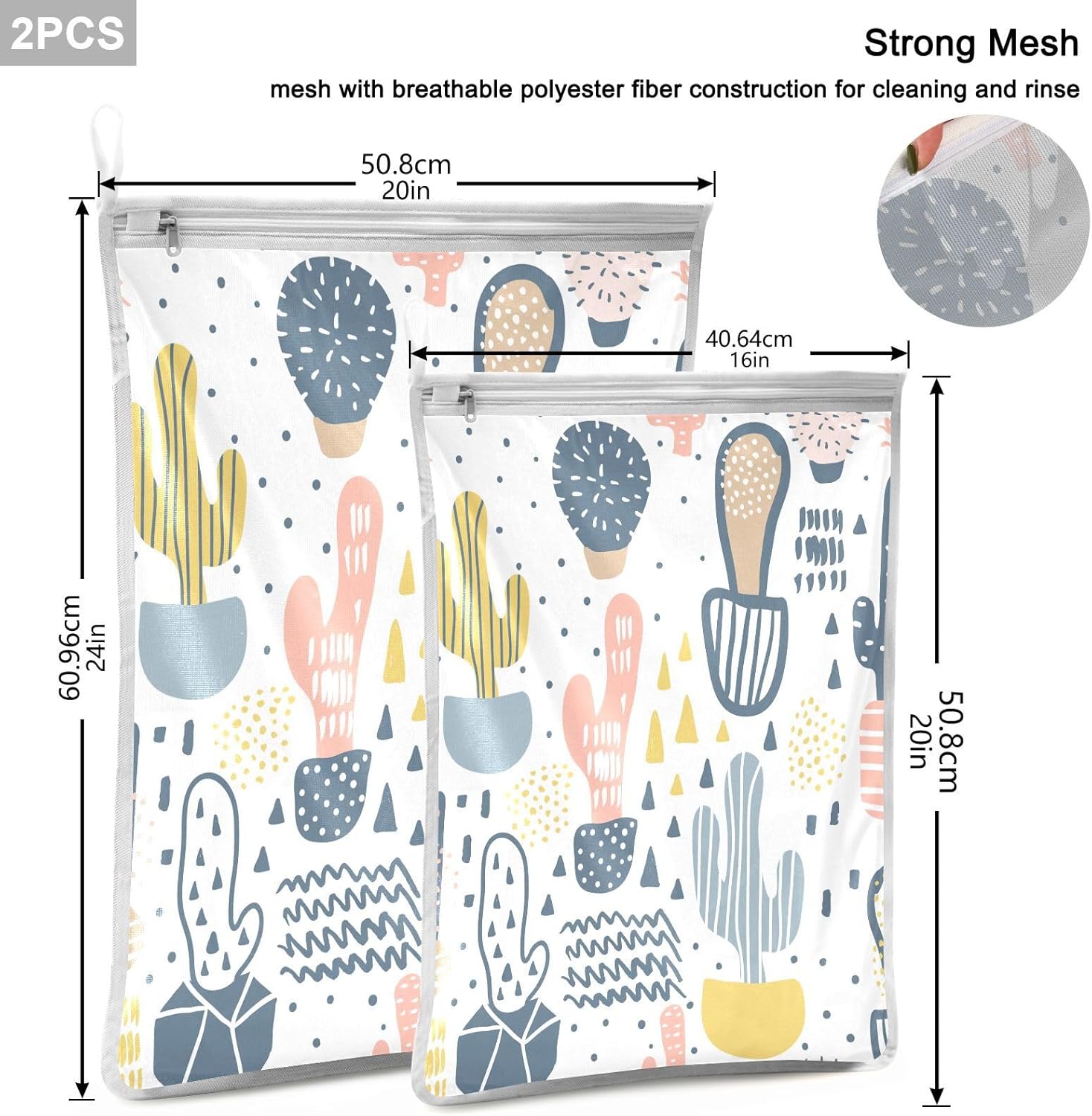 Mesh Laundry Bags 2 Pack Laundry Bags Lingerie Bags for Washing Delicates Washing Machine Large Mesh Wash Bag College Dorm Travel