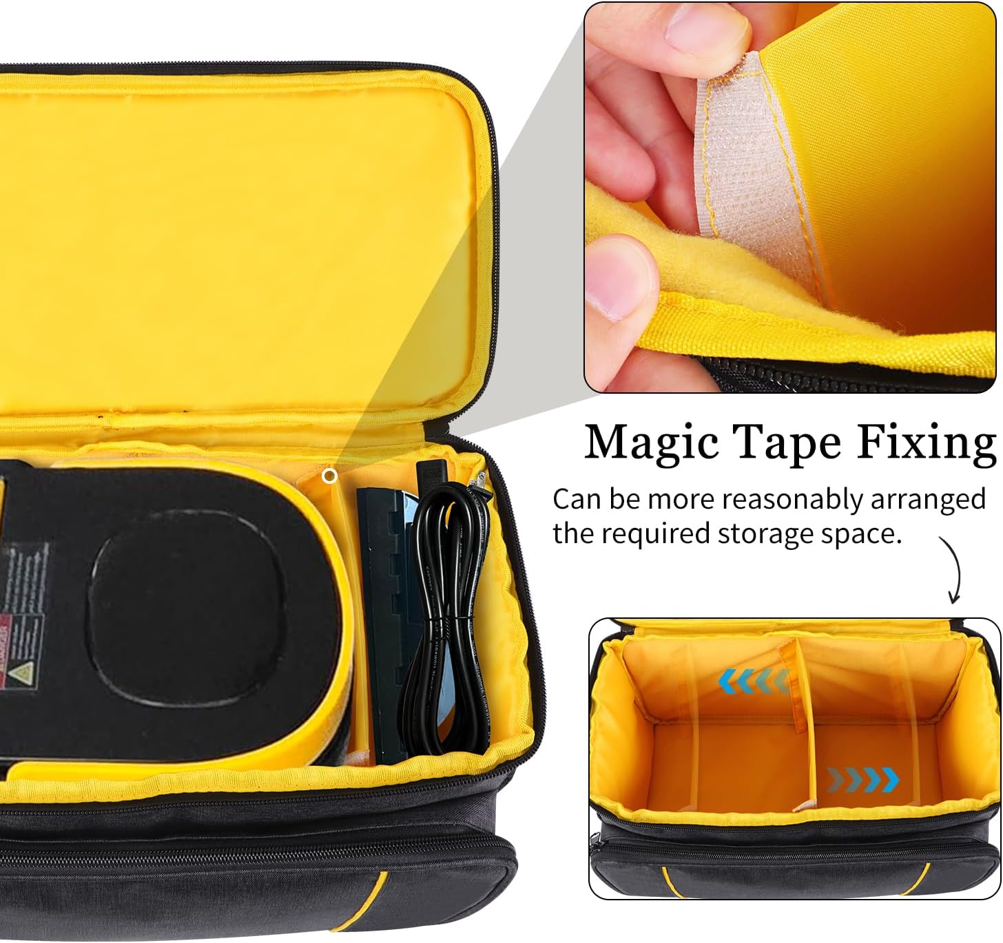 Storage Bag Compatible with Gautye Handheld Steam Cleaner, Carrying Case with Removable Shoulder Strap Portable Steam Cleaner Storage Organizer with Extra Pockets, Bag Only