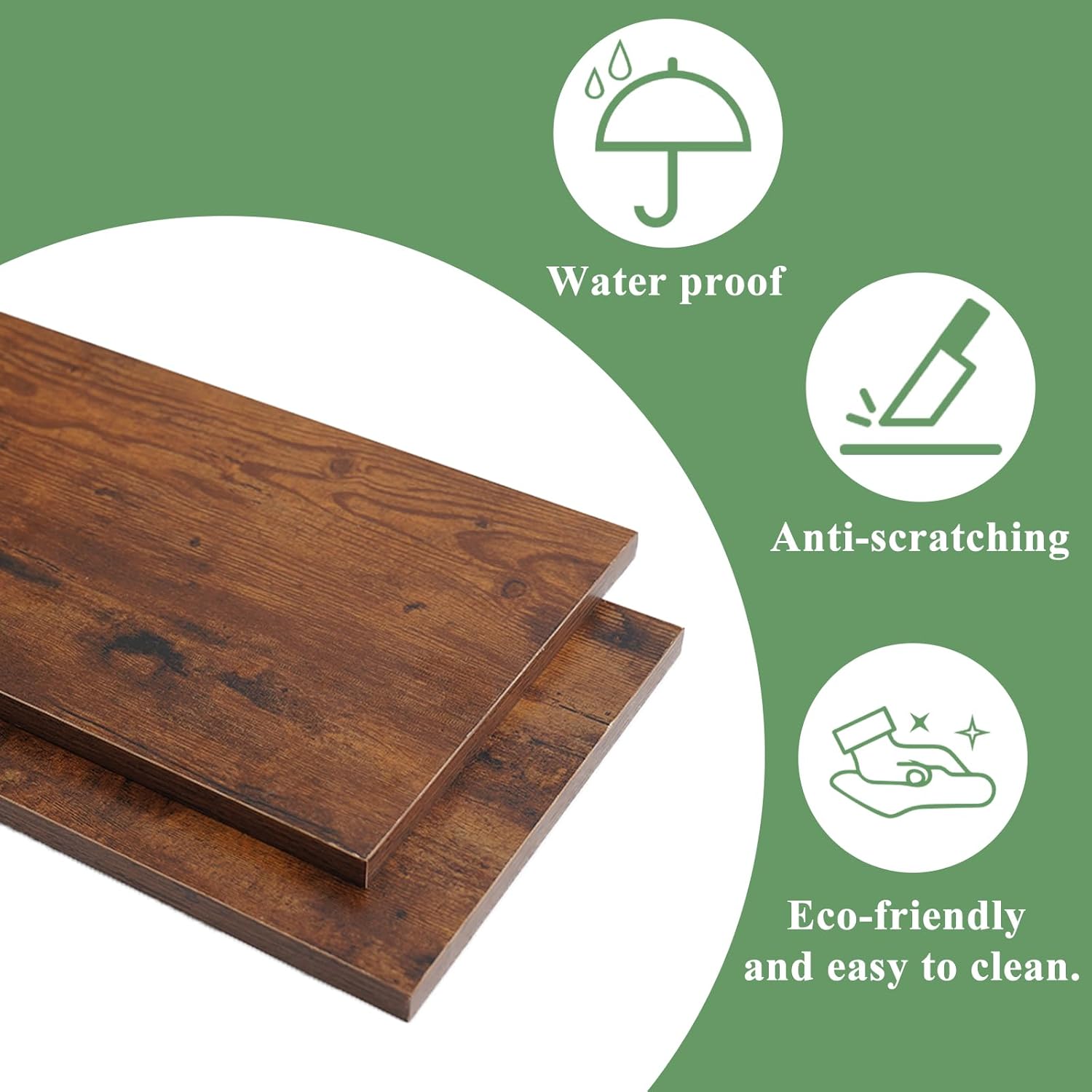 Industrial Pipe Clothing Rack Wall Mounted - Heavy Duty 2-Tier Closet Organizer with Wood Shelves & Dual Hanging Rods for Bedroom/Retail Store