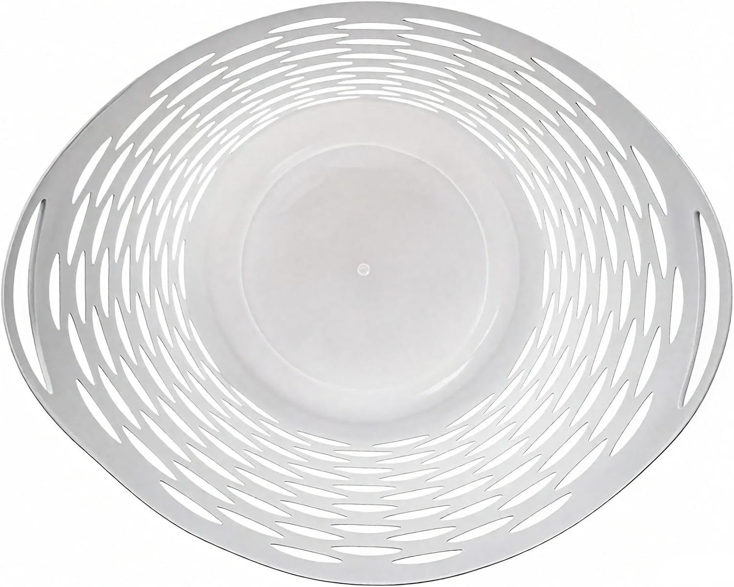 (3 Pack) Plastic Round Laundry Hamper, White - 2.2 Bushel Capacity, Lightweight & Durable with Carrying Handles for Home, Dorm, Bedroom, Apartment & Bathroom