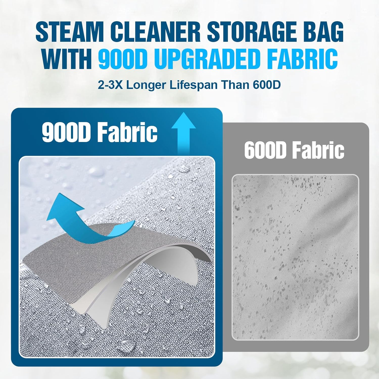Steam Cleaner Storage Bag with Adjustable Compartments, Portable Large Capacity Carrying Case for Handheld Steam Cleaner and Other Cleaner Tool, Bag Only