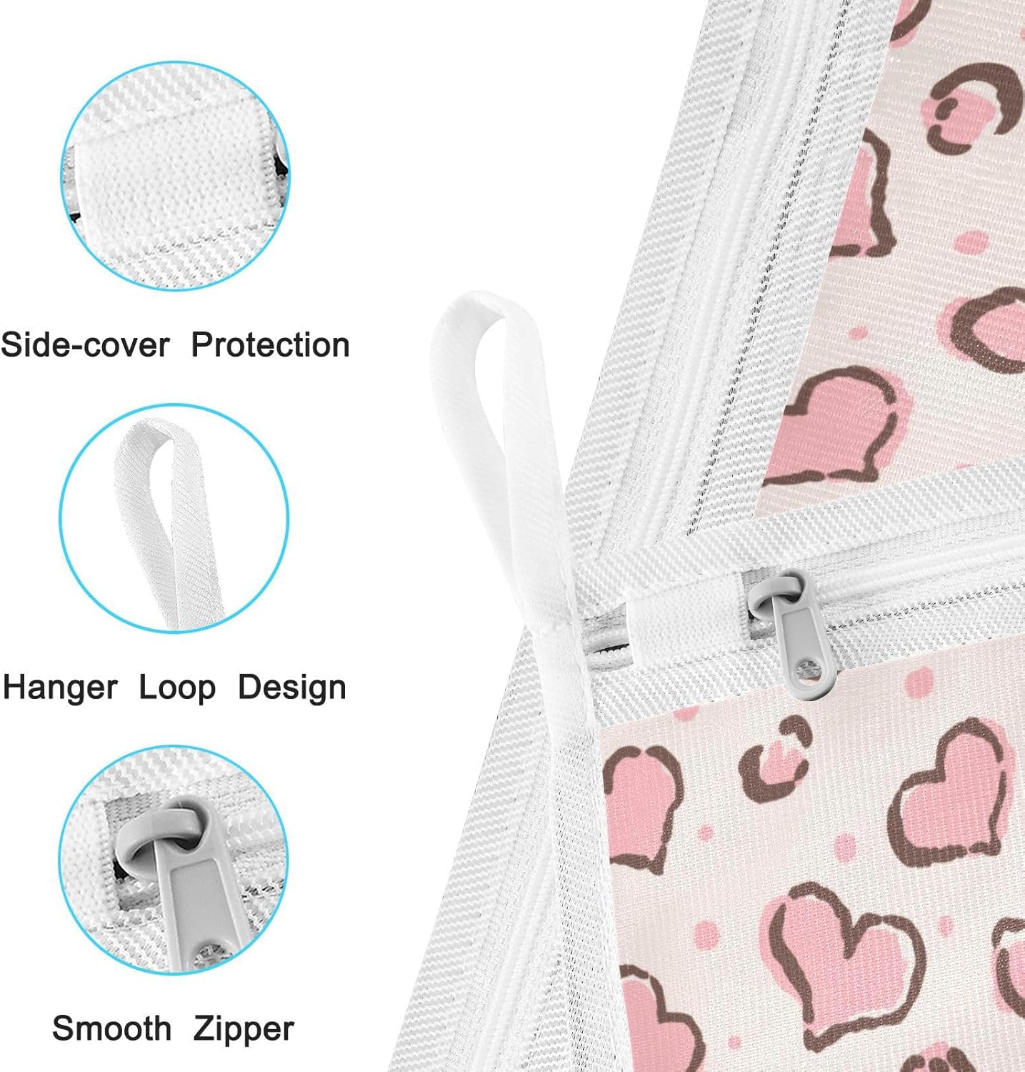 Mesh Laundry Bags 2 Pack Laundry Bags Lingerie Bags for Washing Delicates Washing Machine Large Mesh Wash Bag College Dorm Travel