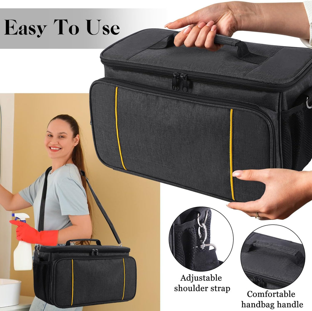 Storage Bag Compatible with Gautye Handheld Steam Cleaner, Carrying Case with Removable Shoulder Strap Portable Steam Cleaner Storage Organizer with Extra Pockets, Bag Only
