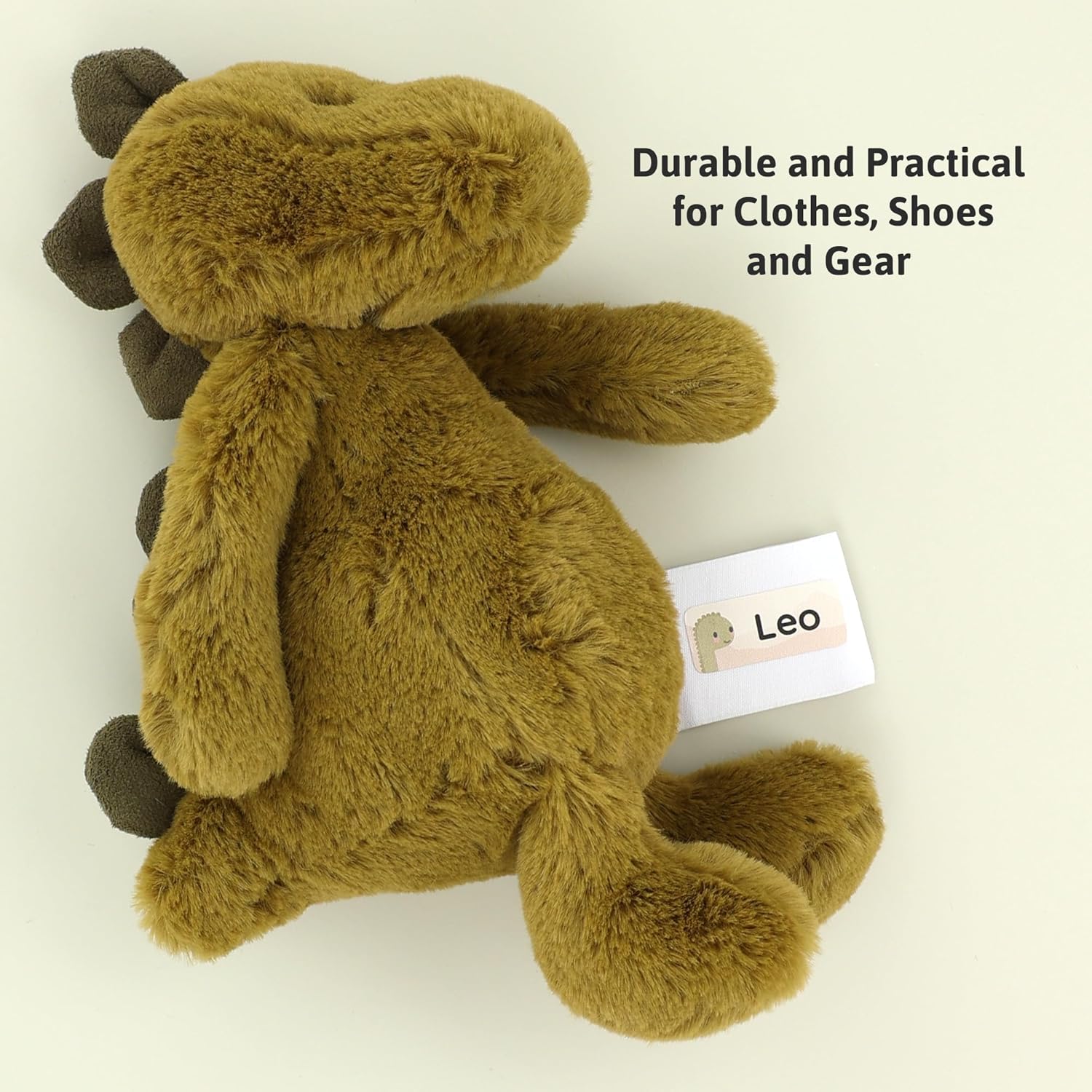 Personalized Name Labels for Kids (60) – Custom Waterproof & Durable Stickers for Clothing, Daycare, Office & School Supplies - Dinosaurs