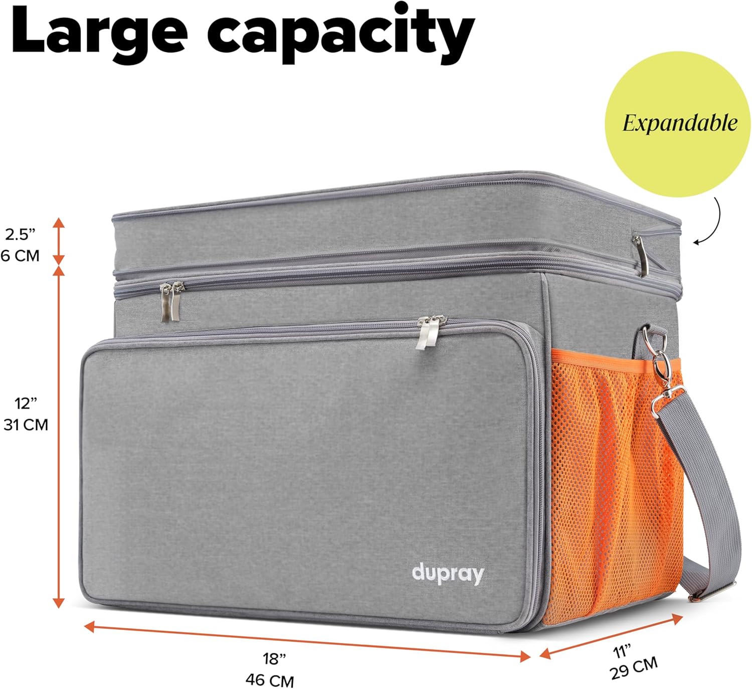 Dupray The Awesome Bag for Neat & Neat Plus Steam Cleaners, Adjustable Storage & Carrying Case, Durable Polyester with Shoulder Strap and Top Handle