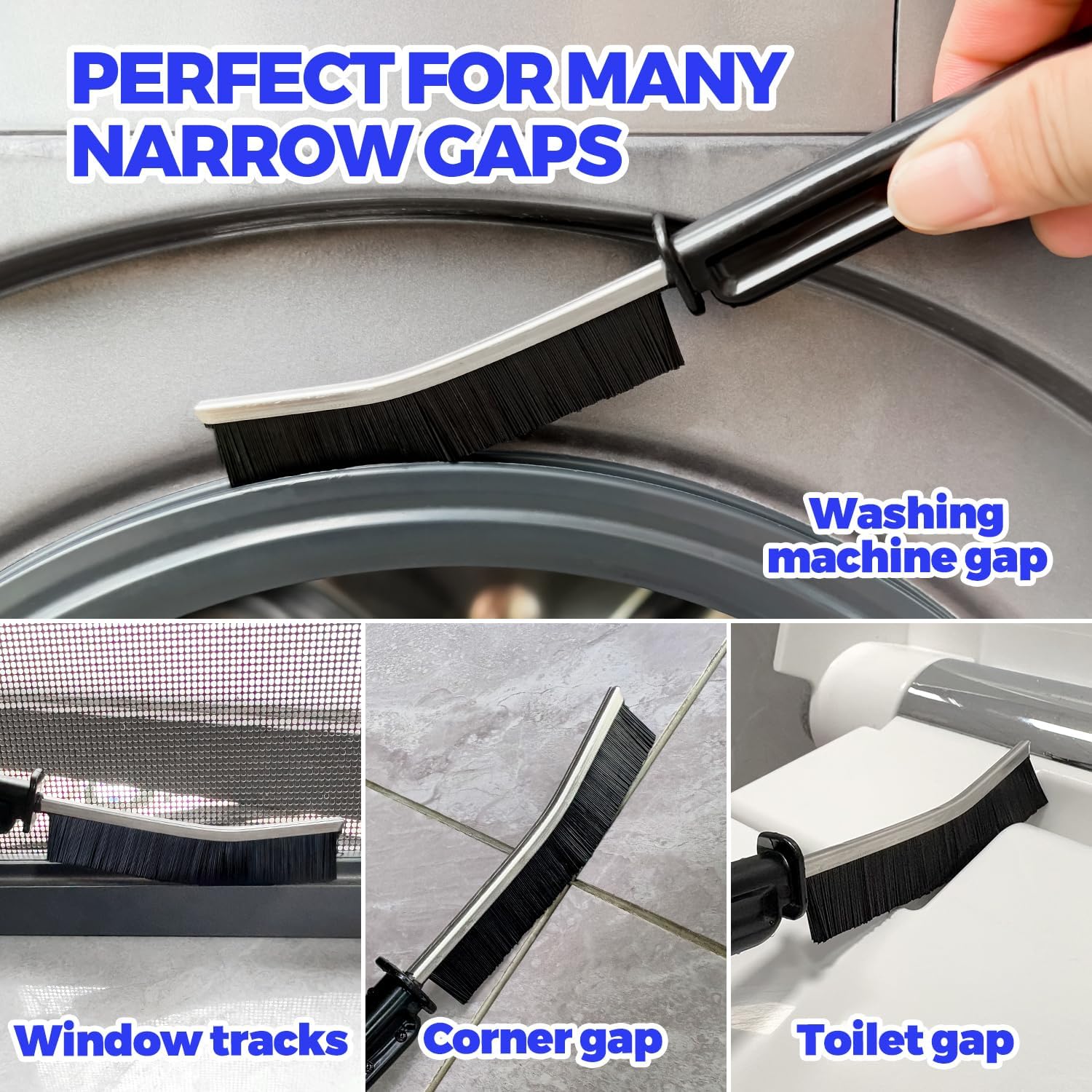 Holikme Dryer Vent Cleaner Kit Clothes Dryer Lint Brush Vent Trap Cleaner Home Essentials Long Flexible Vacuum Brush,Crevice Gap Cleaning Tool Brush