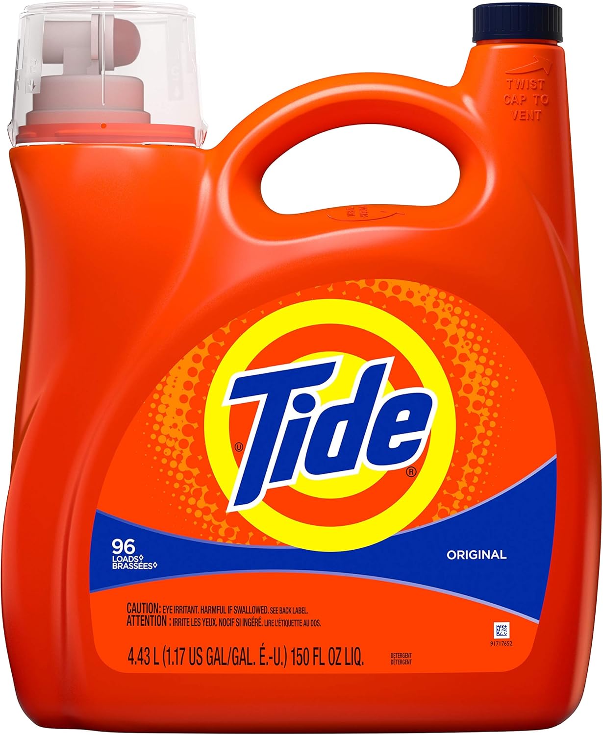 Tide Liquid Laundry Detergent, Original, 96 loads, 150 Fl Oz
