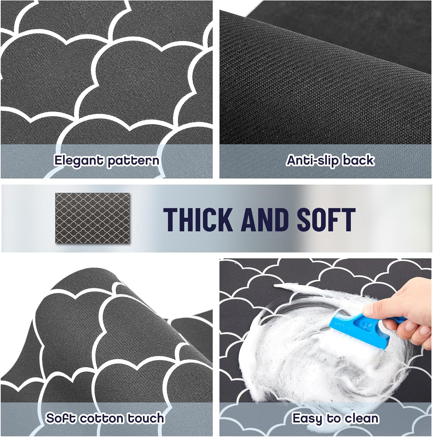 1 Pcs 26" x 18" Dryer Top Protector Mat, Washer and Dryer Topper, Non Slip Waterproof Machine Cover Dust Proof Quick Drying Topper Pad for Laundry and Kitchen (Stylish)