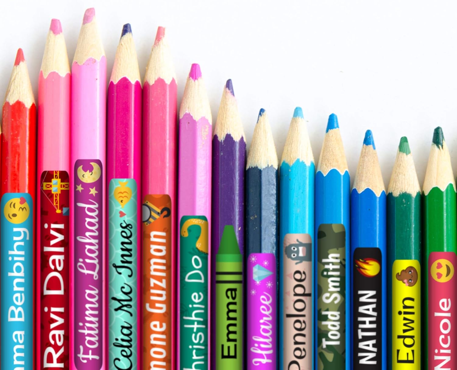 Personalized Labels for Kids (85 Labels/Pack) - 3 Sizes Waterproof Dishwasher Safe Peel & Stick Stickers for School Supplies Daycare Camp Clothing Bottles (Under The Sea)