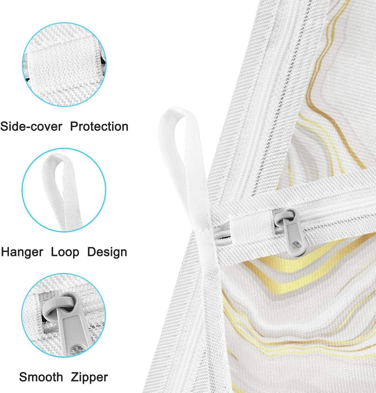 Mesh Laundry Bags 2 Pack Laundry Bags Lingerie Bags for Washing Delicates Washing Machine Large Mesh Wash Bag College Dorm Travel